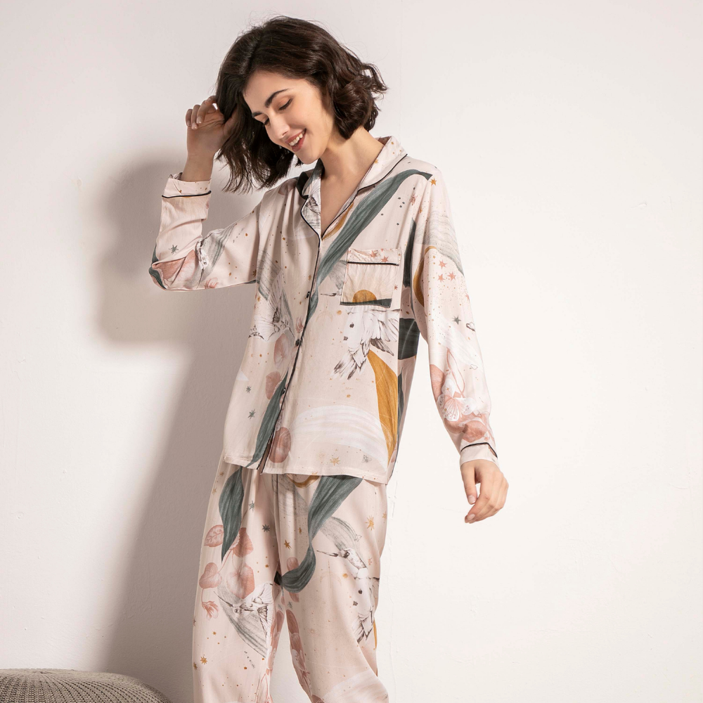 Pijama Americano Feminino Longo - Lara